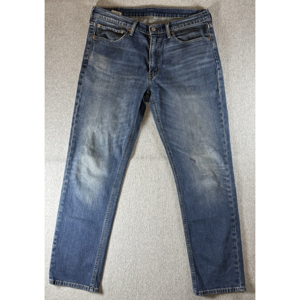 Levi's 541 Athletic Fit Dark Wash Denim Jeans Men's 34x32 Actual 34x30 Tampered